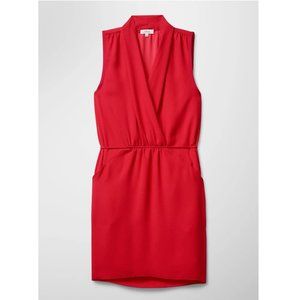 Wilfred Red Sabine Faux Wrap dress